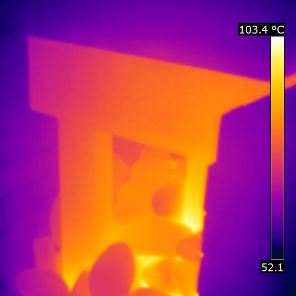 тепловизионное изображение банной печи: тепловизионное обследование бани