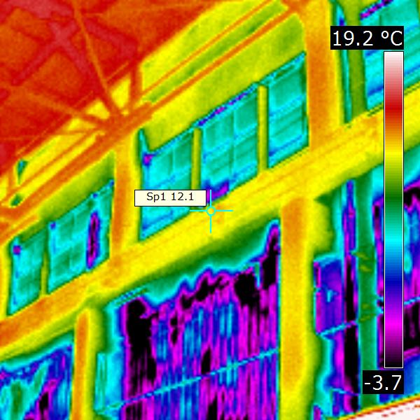 тепловизионное обследование: отображение потерь тепла через тепловизор
