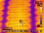 теплые полы: термограмма. Тепловизионное обследование системы отопления.